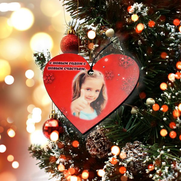 לב לקישוט עץ חג המולד